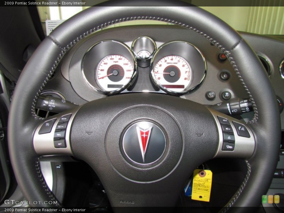Ebony Interior Steering Wheel for the 2009 Pontiac Solstice Roadster #50448947