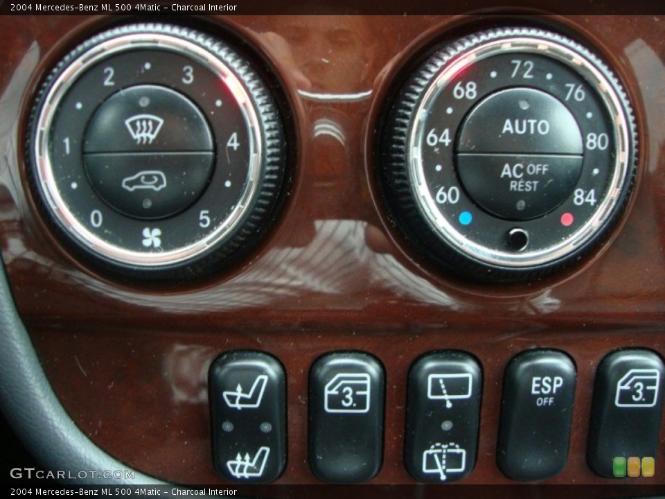Charcoal Interior Controls for the 2004 Mercedes-Benz ML 500 4Matic #50449076