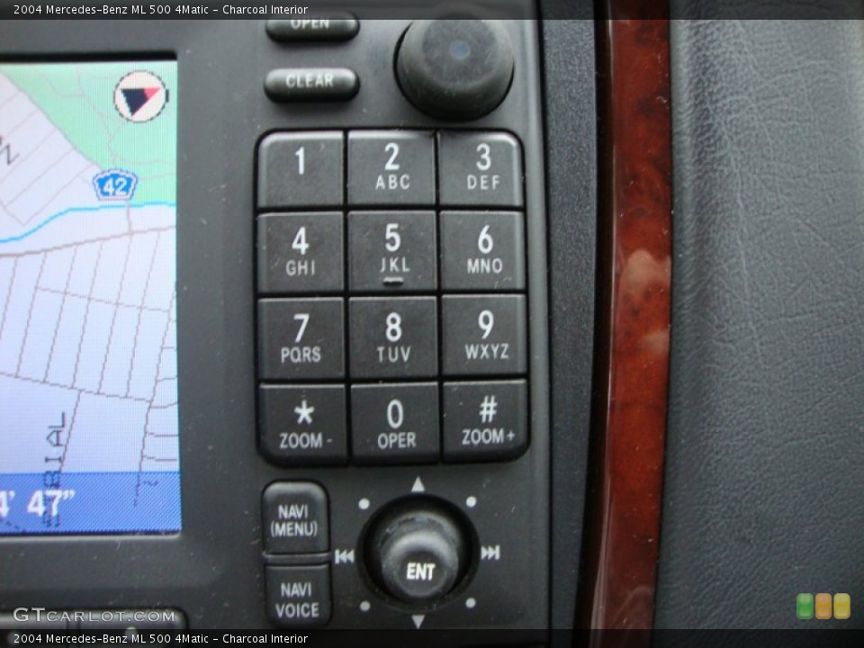 Charcoal Interior Controls for the 2004 Mercedes-Benz ML 500 4Matic #50449118
