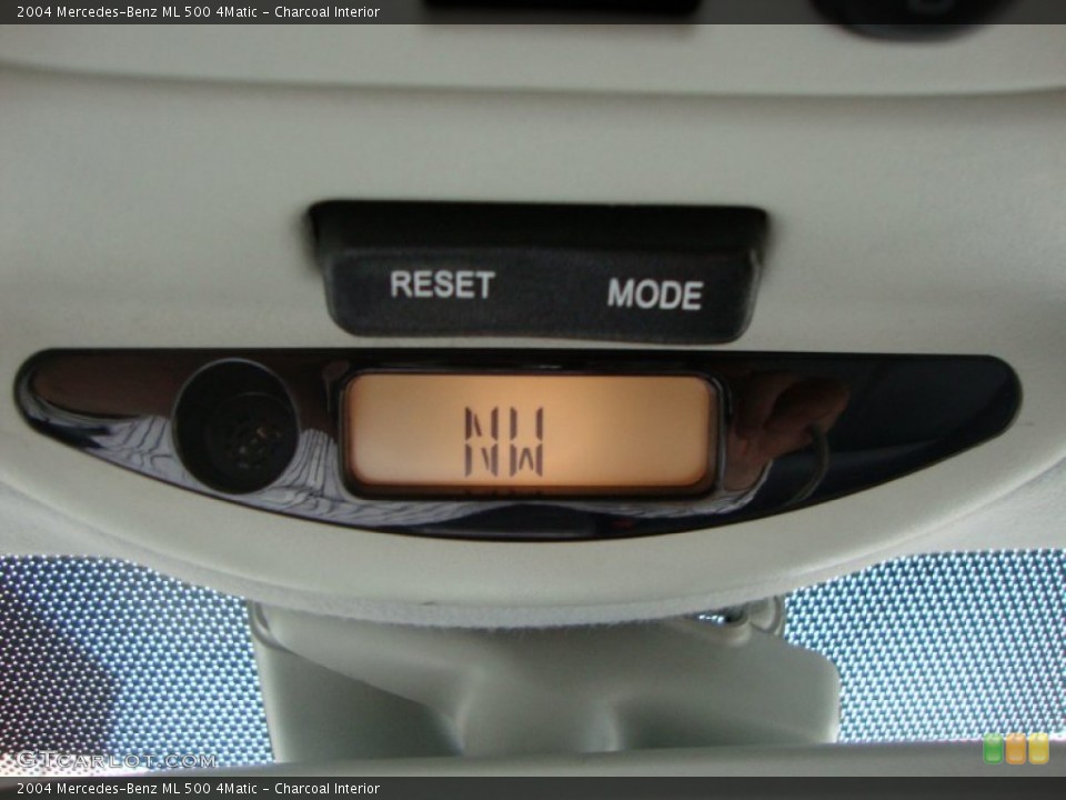 Charcoal Interior Controls for the 2004 Mercedes-Benz ML 500 4Matic #50449133