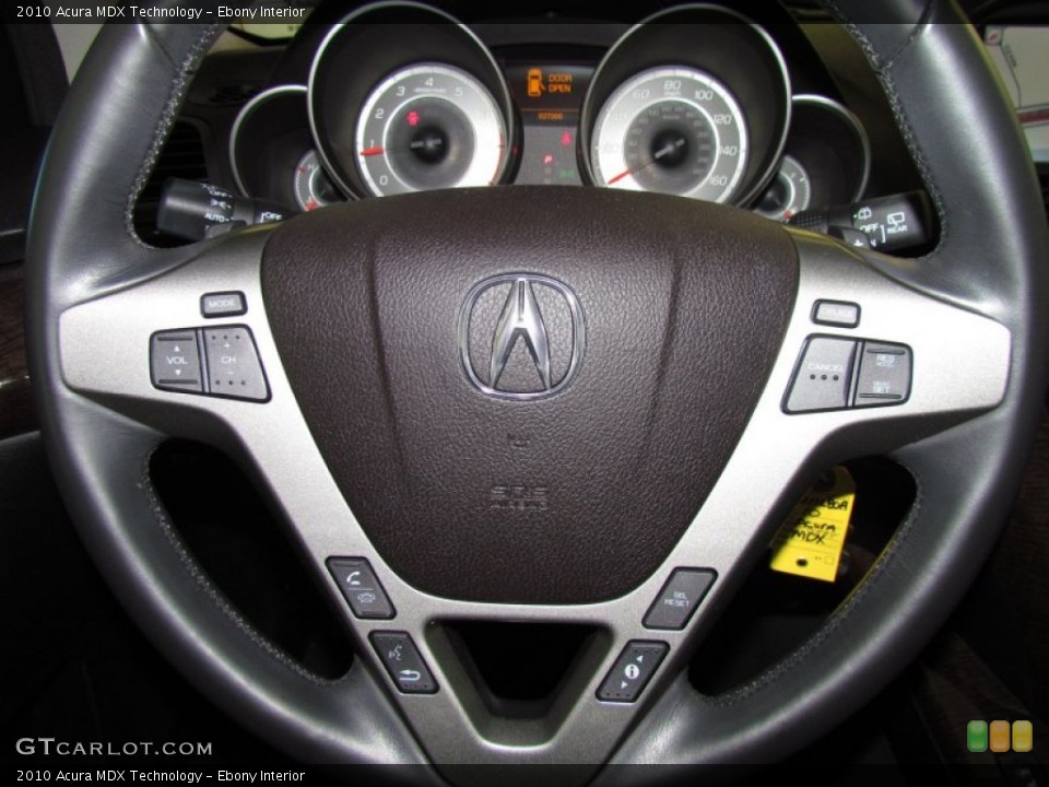 Ebony Interior Steering Wheel for the 2010 Acura MDX Technology #50449292