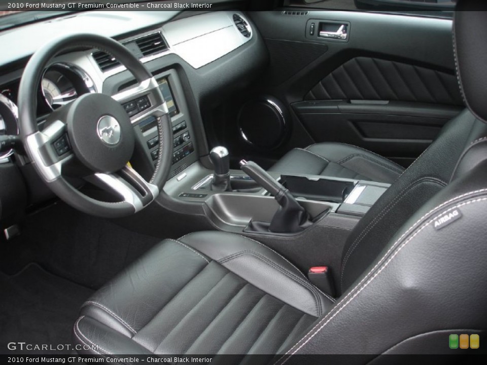 Charcoal Black Interior Photo for the 2010 Ford Mustang GT Premium Convertible #50450678