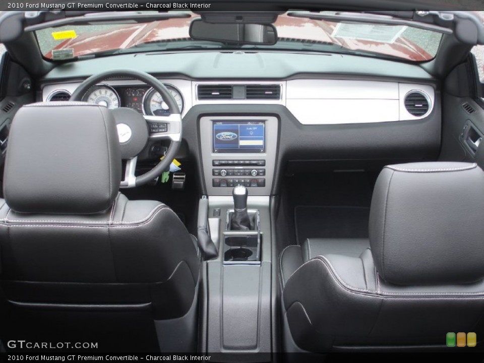 Charcoal Black Interior Photo for the 2010 Ford Mustang GT Premium Convertible #50450750