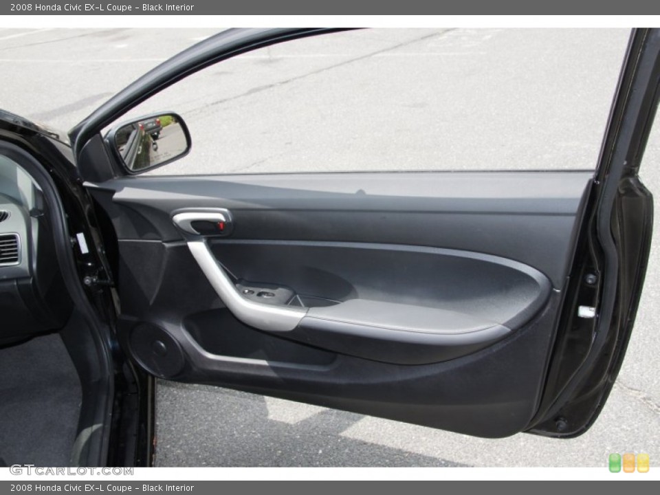 Black Interior Door Panel for the 2008 Honda Civic EX-L Coupe #50452418