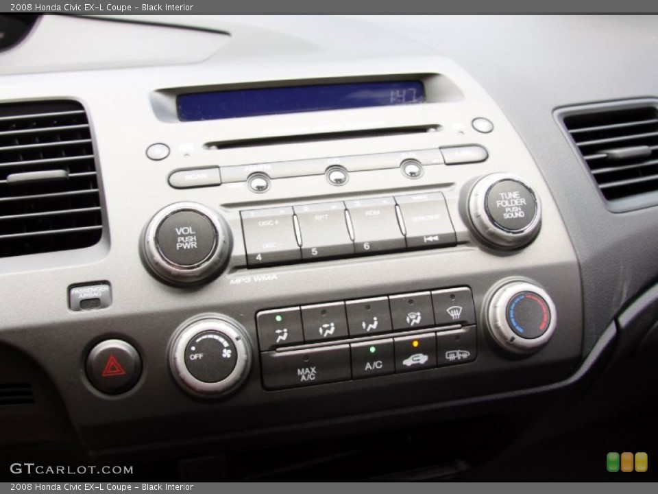 Black Interior Controls for the 2008 Honda Civic EX-L Coupe #50452491