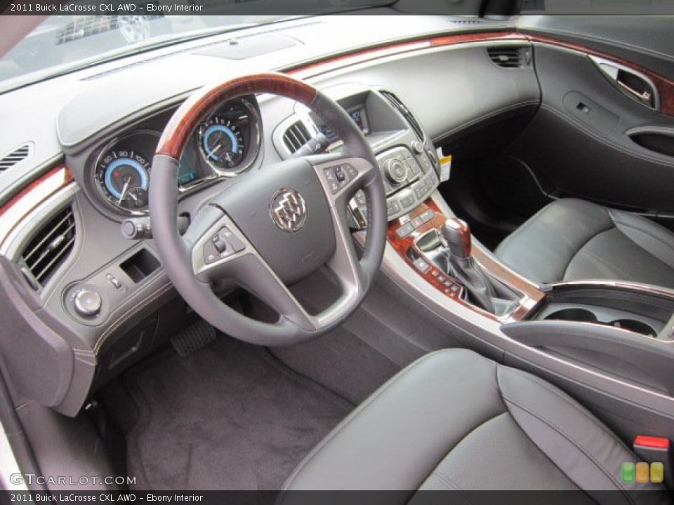 Ebony Interior Prime Interior for the 2011 Buick LaCrosse CXL AWD #50453722