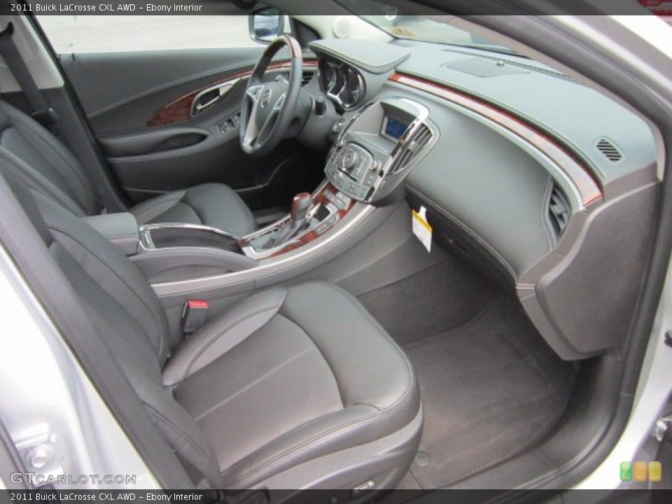 Ebony Interior Photo for the 2011 Buick LaCrosse CXL AWD #50453825