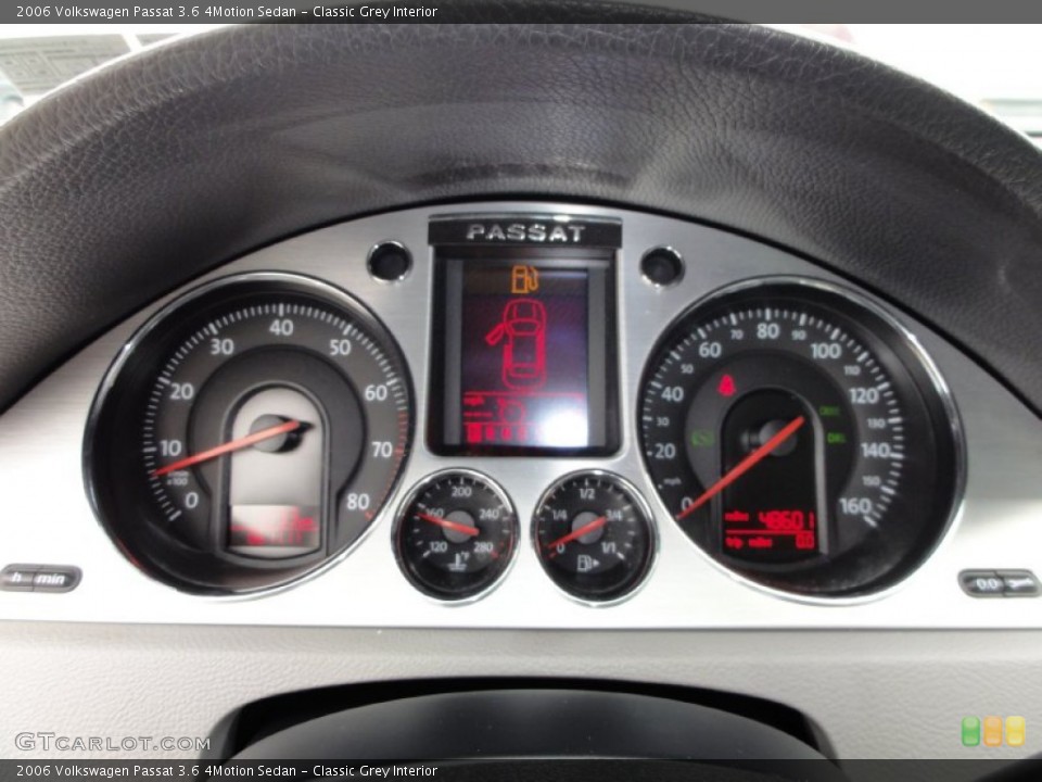 Classic Grey Interior Gauges for the 2006 Volkswagen Passat 3.6 4Motion Sedan #50453907