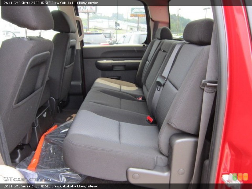 Ebony Interior Photo for the 2011 GMC Sierra 2500HD SLE Crew Cab 4x4 #50454053