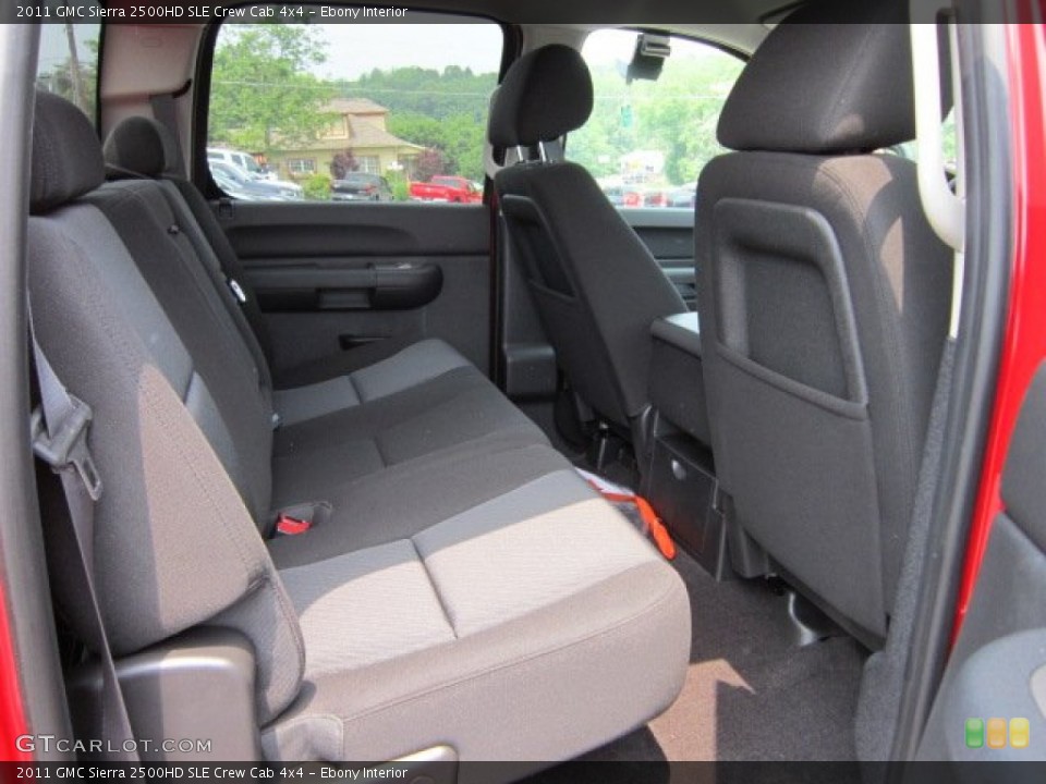 Ebony Interior Photo for the 2011 GMC Sierra 2500HD SLE Crew Cab 4x4 #50454095
