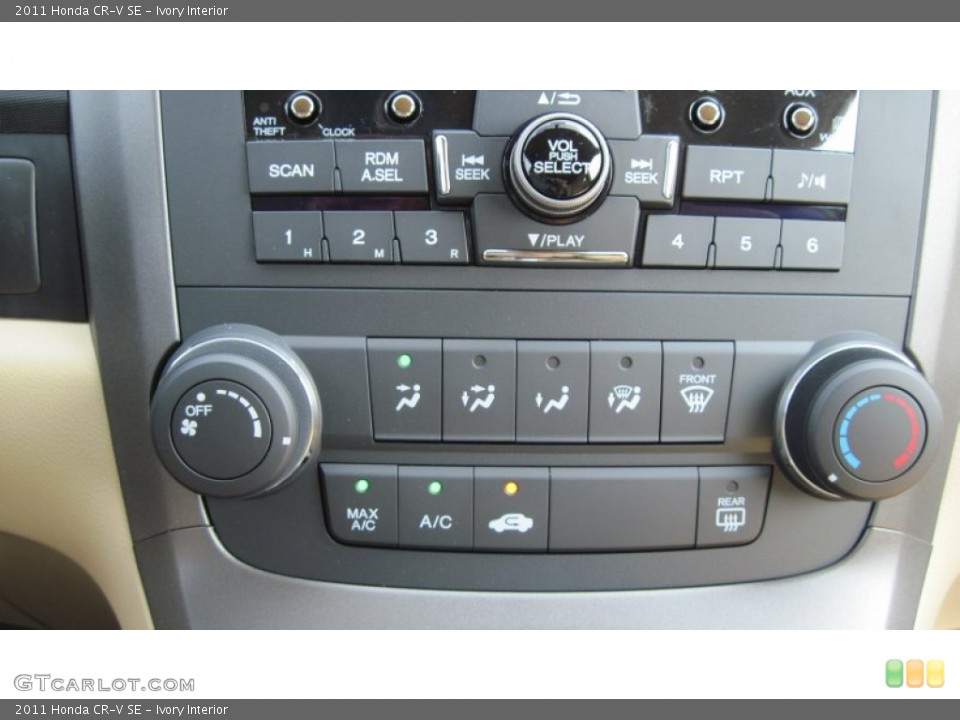 Ivory Interior Controls for the 2011 Honda CR-V SE #50454397