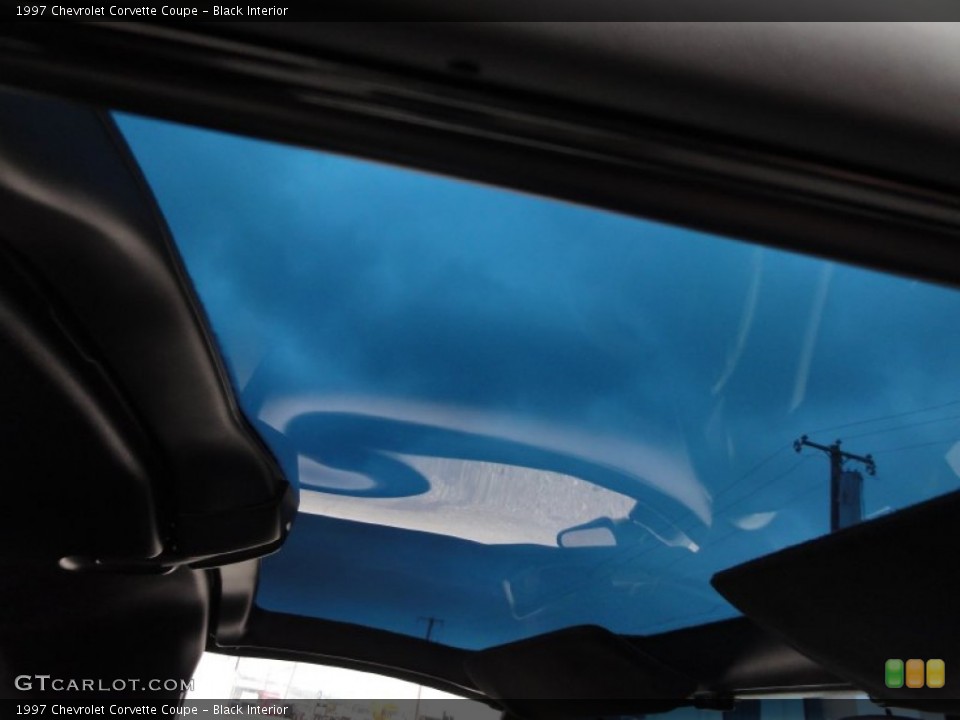Black Interior Sunroof for the 1997 Chevrolet Corvette Coupe #50455157