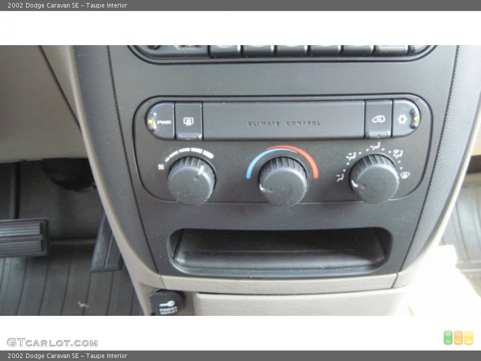 Taupe Interior Controls for the 2002 Dodge Caravan SE #50455361