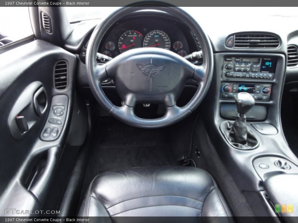 Black Interior Steering Wheel for the 1997 Chevrolet Corvette Coupe #50455367