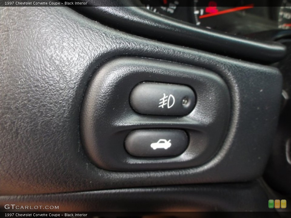 Black Interior Controls for the 1997 Chevrolet Corvette Coupe #50455470