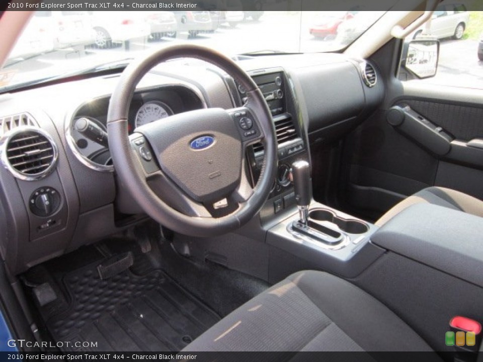 Charcoal Black Interior Prime Interior for the 2010 Ford Explorer Sport Trac XLT 4x4 #50455547
