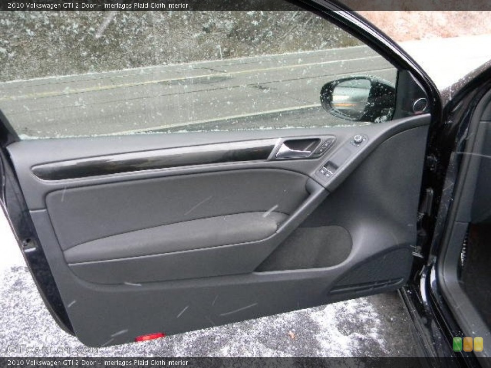 Interlagos Plaid Cloth Interior Door Panel for the 2010 Volkswagen GTI 2 Door #50455718