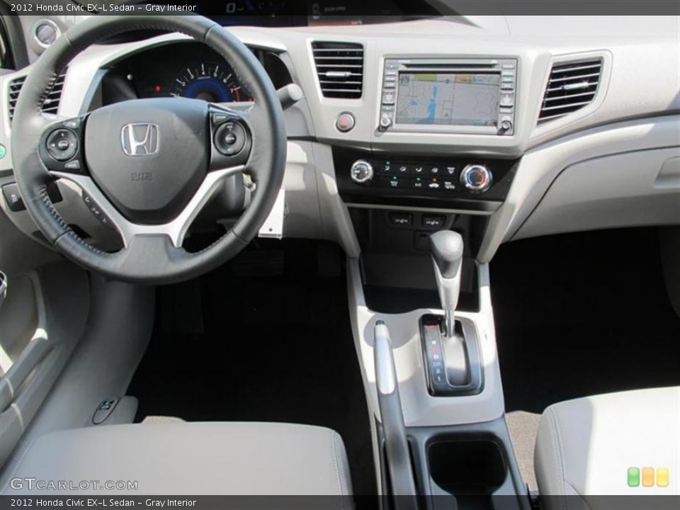 Gray Interior Dashboard for the 2012 Honda Civic EX-L Sedan #50456129