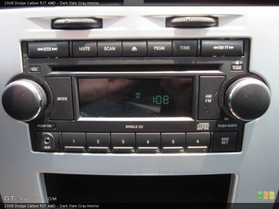 Dark Slate Gray Interior Controls for the 2008 Dodge Caliber R/T AWD #50456243