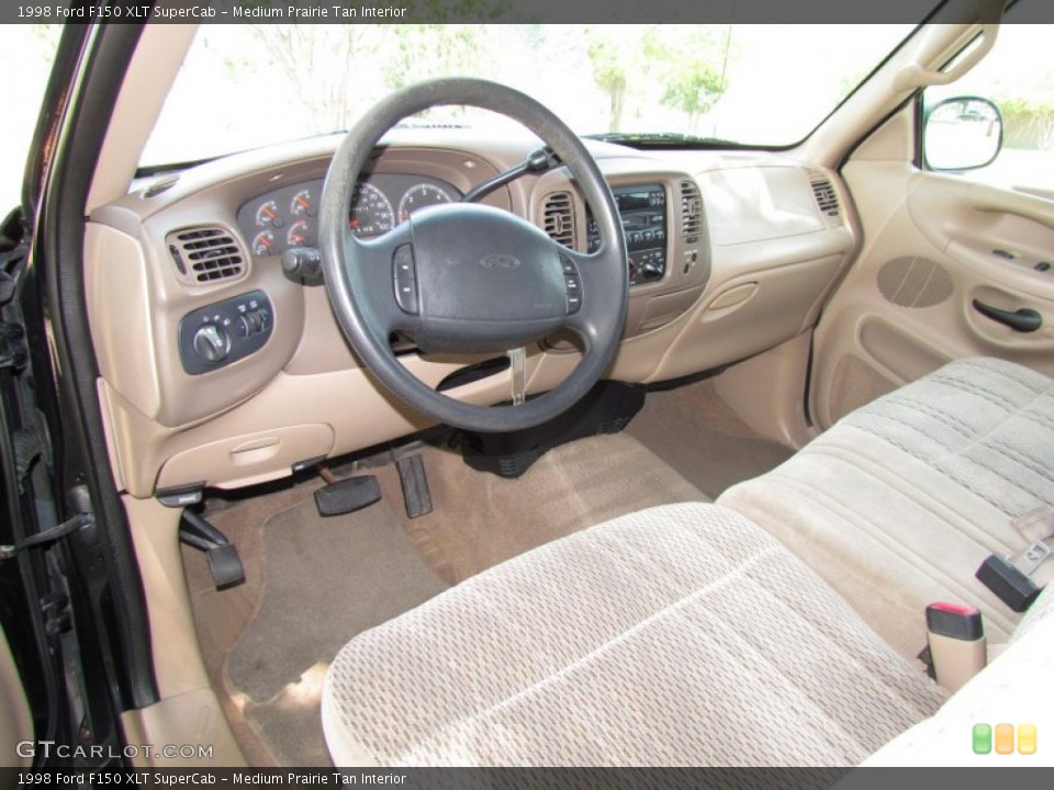 Medium Prairie Tan Interior Prime Interior for the 1998 Ford F150 XLT SuperCab #50456306