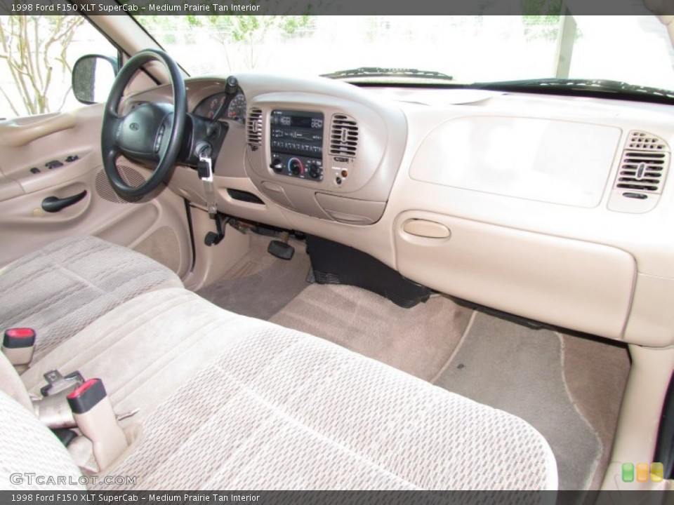 Medium Prairie Tan Interior Dashboard for the 1998 Ford F150 XLT SuperCab #50456321