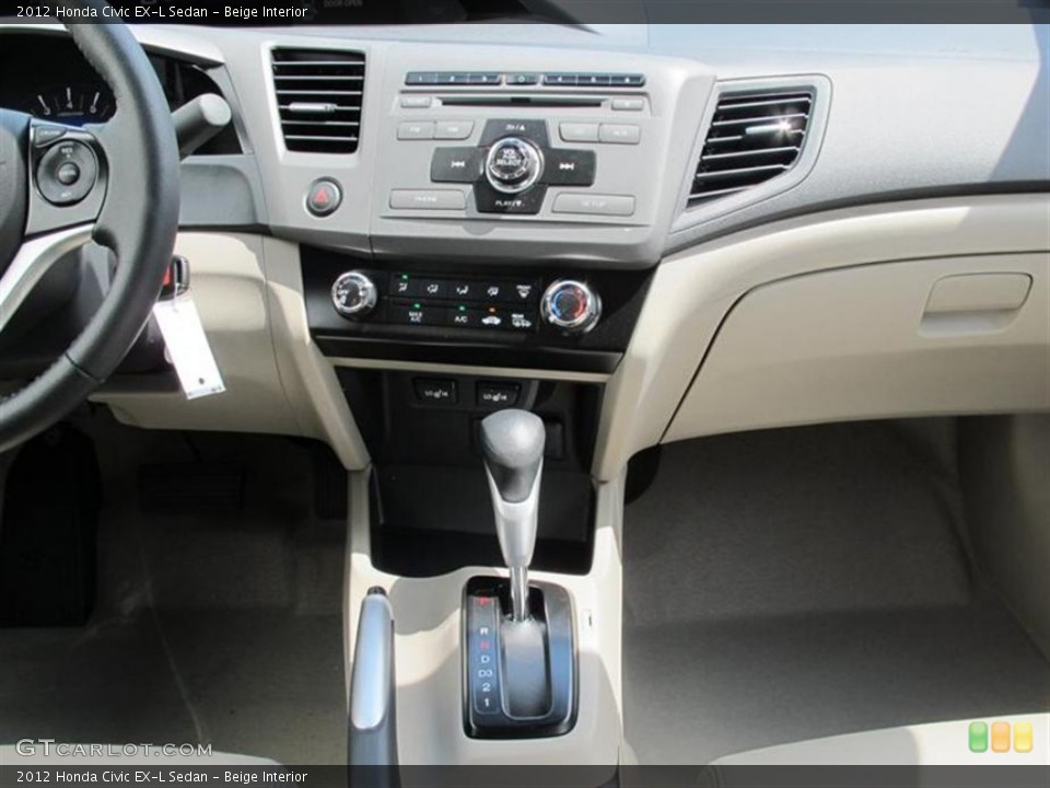 Beige Interior Controls for the 2012 Honda Civic EX-L Sedan #50456461