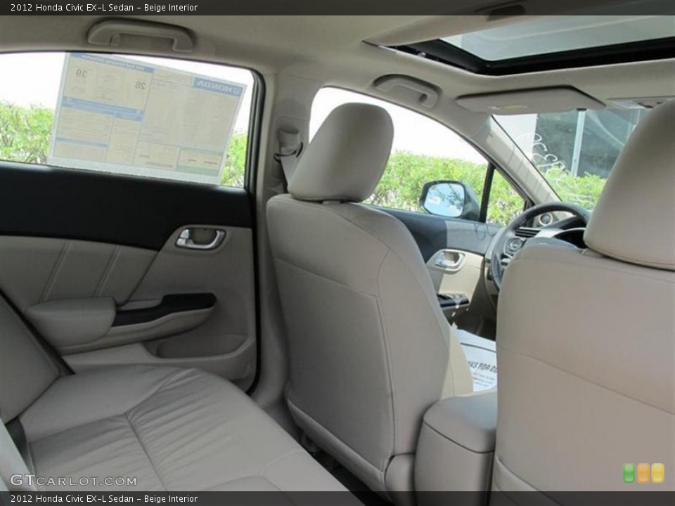 Beige Interior Photo for the 2012 Honda Civic EX-L Sedan #50456489