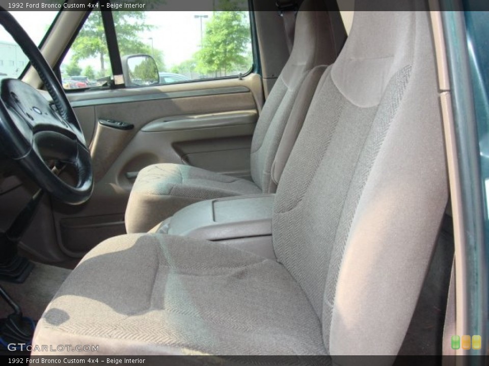 Beige 1992 Ford Bronco Interiors