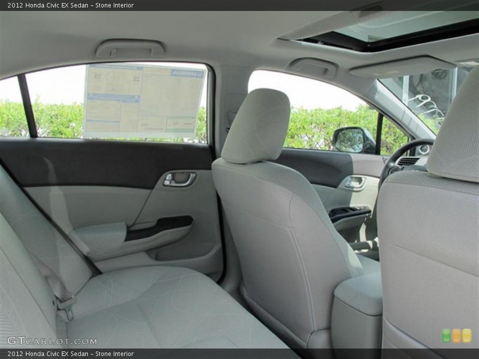 Stone Interior Photo for the 2012 Honda Civic EX Sedan #50456951