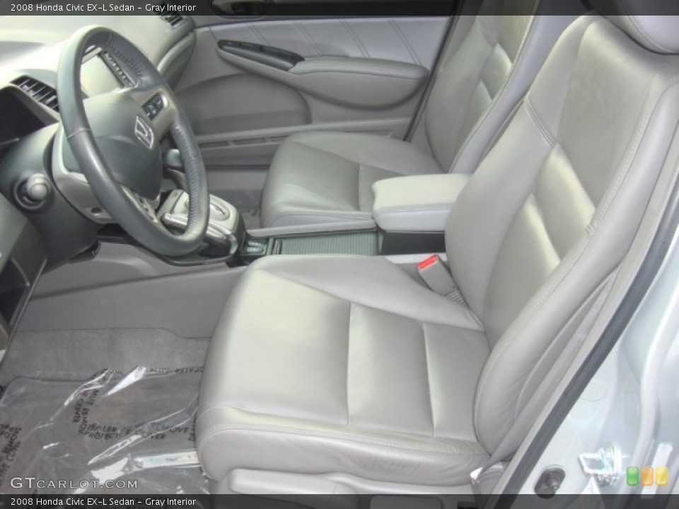 Gray Interior Photo for the 2008 Honda Civic EX-L Sedan #50458412