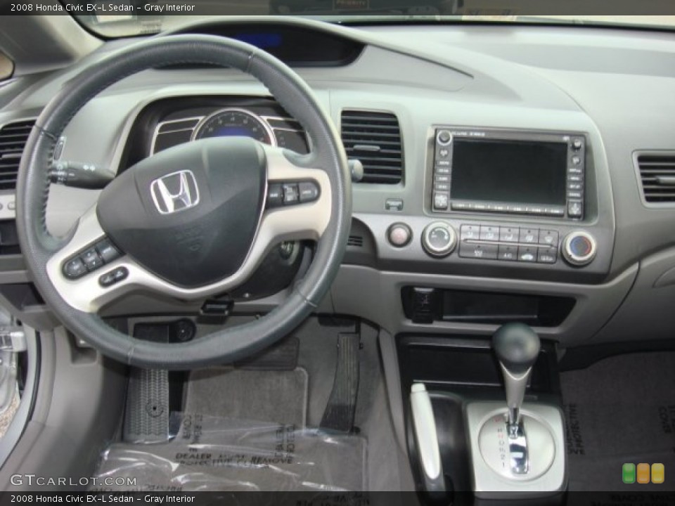 Gray Interior Dashboard for the 2008 Honda Civic EX-L Sedan #50458436