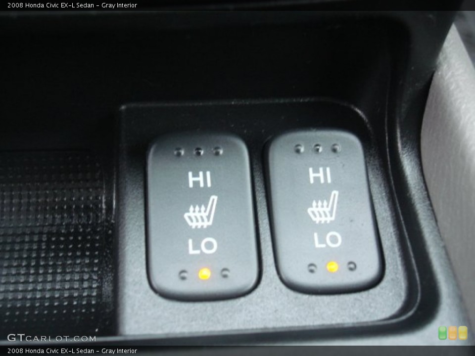 Gray Interior Controls for the 2008 Honda Civic EX-L Sedan #50458541