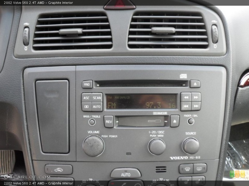 Graphite Interior Controls for the 2002 Volvo S60 2.4T AWD #50458691