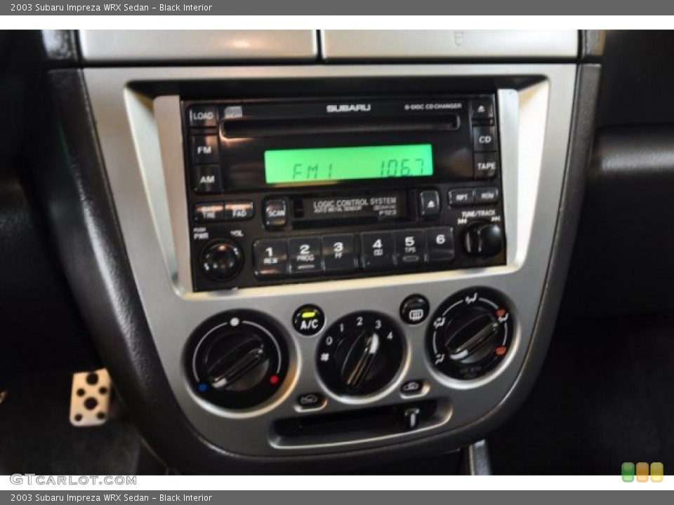 Black Interior Controls for the 2003 Subaru Impreza WRX Sedan #50461580