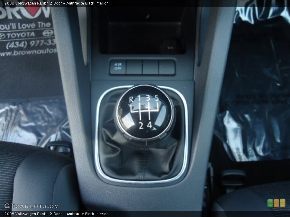 Anthracite Black Interior Transmission for the 2008 Volkswagen Rabbit 2 Door #50463361