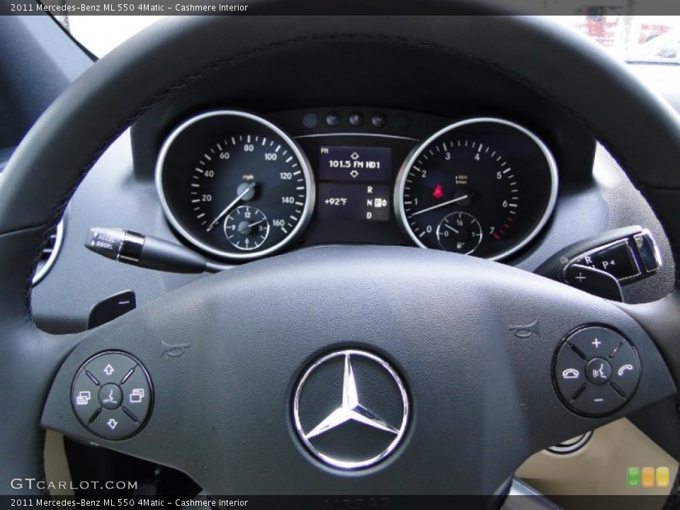 Cashmere Interior Steering Wheel for the 2011 Mercedes-Benz ML 550 4Matic #50464946