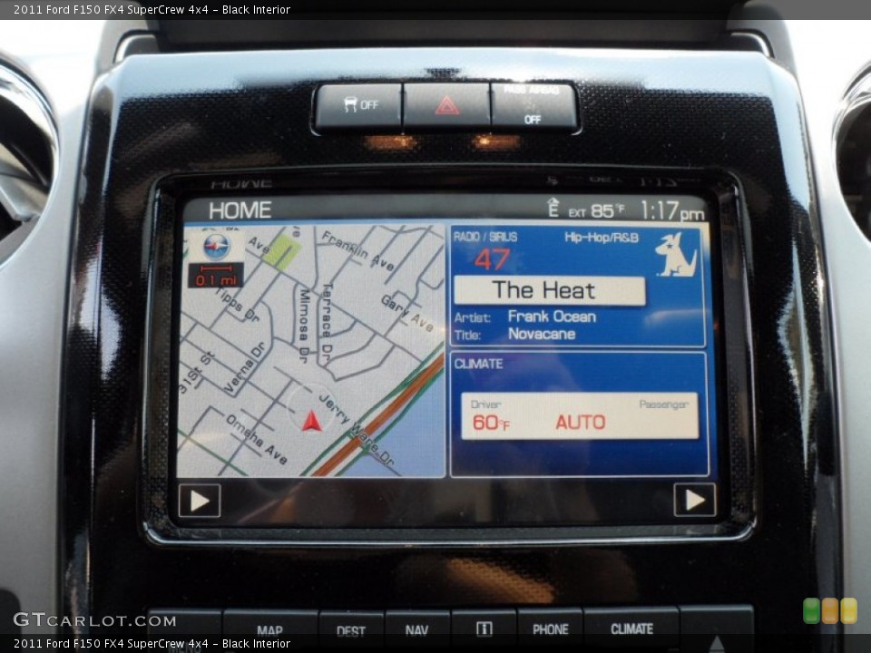 Black Interior Navigation for the 2011 Ford F150 FX4 SuperCrew 4x4 #50467072