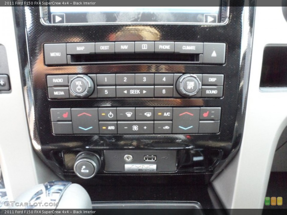Black Interior Controls for the 2011 Ford F150 FX4 SuperCrew 4x4 #50467089