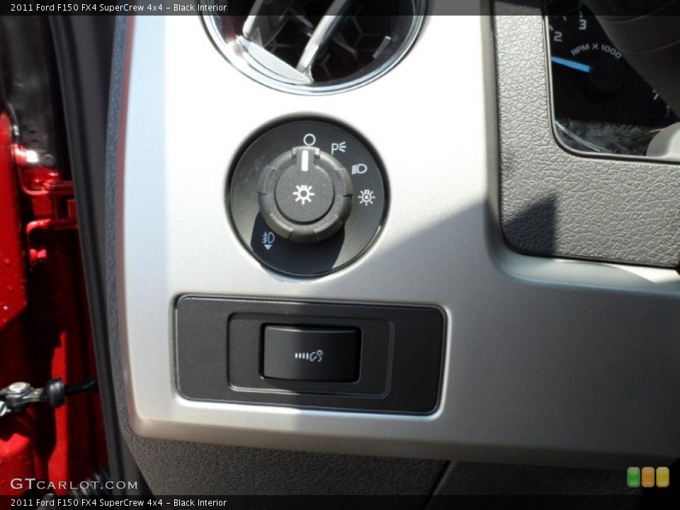Black Interior Controls for the 2011 Ford F150 FX4 SuperCrew 4x4 #50467186