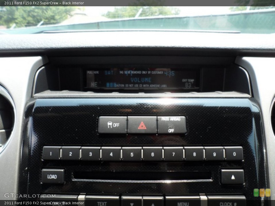 Black Interior Controls for the 2011 Ford F150 FX2 SuperCrew #50467645
