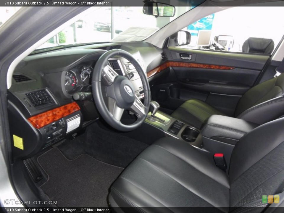 Off Black Interior Photo for the 2010 Subaru Outback 2.5i Limited Wagon #50468722