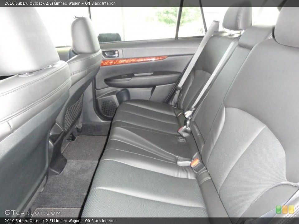 Off Black Interior Photo for the 2010 Subaru Outback 2.5i Limited Wagon #50468794
