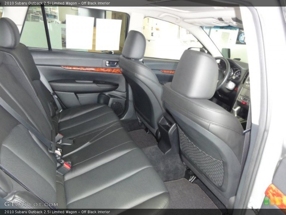 Off Black Interior Photo for the 2010 Subaru Outback 2.5i Limited Wagon #50468866
