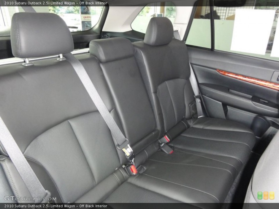 Off Black Interior Photo for the 2010 Subaru Outback 2.5i Limited Wagon #50468893