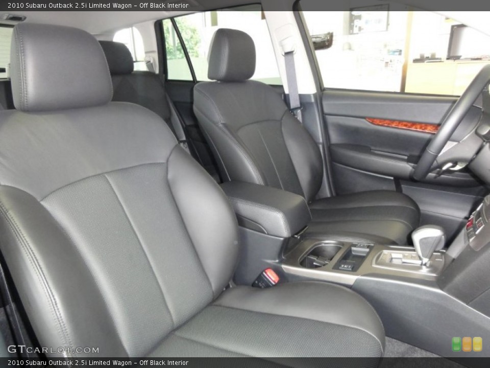Off Black Interior Photo for the 2010 Subaru Outback 2.5i Limited Wagon #50468938