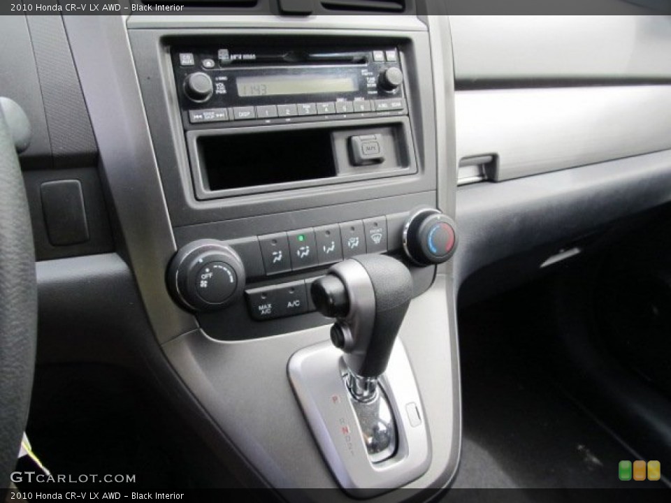 Black Interior Controls for the 2010 Honda CR-V LX AWD #50470393