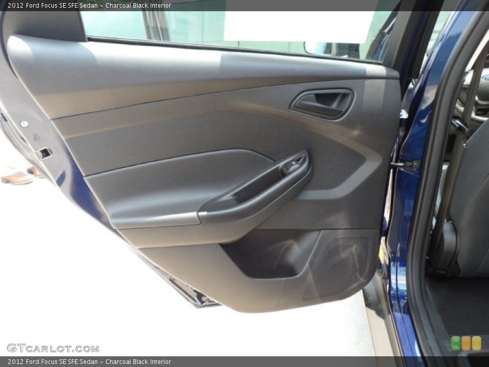 Charcoal Black Interior Door Panel for the 2012 Ford Focus SE SFE Sedan #50470700