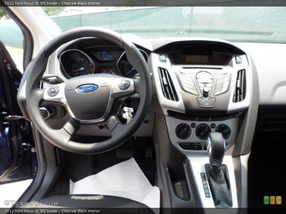 Charcoal Black Interior Dashboard for the 2012 Ford Focus SE SFE Sedan #50470801