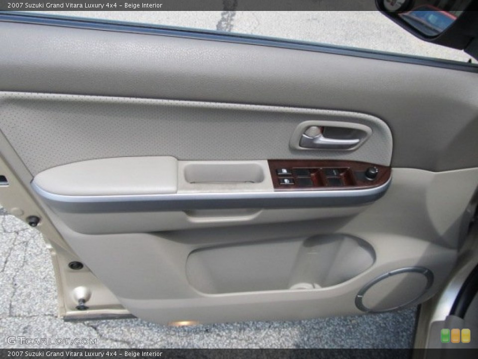 Beige Interior Door Panel for the 2007 Suzuki Grand Vitara Luxury 4x4 #50471317