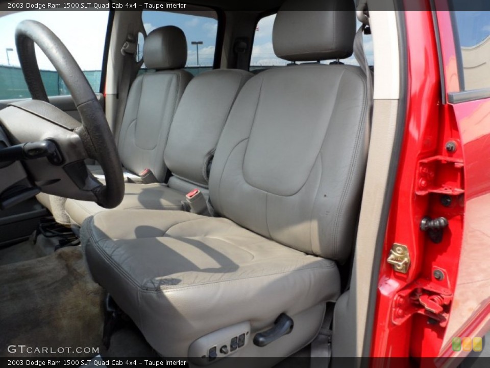 Taupe Interior Photo for the 2003 Dodge Ram 1500 SLT Quad Cab 4x4 #50472376